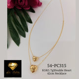 Doble heart necklace